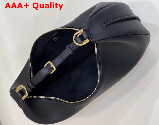 Fendigraphy Medium Leather Bag in Black Leather Replica