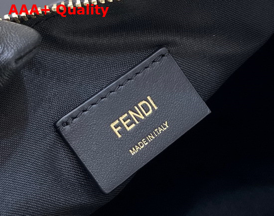 Fendigraphy Medium Leather Bag in Black Leather Replica