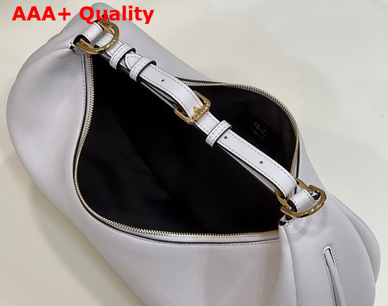 Fendigraphy Medium Leather Bag in White Leather Replica