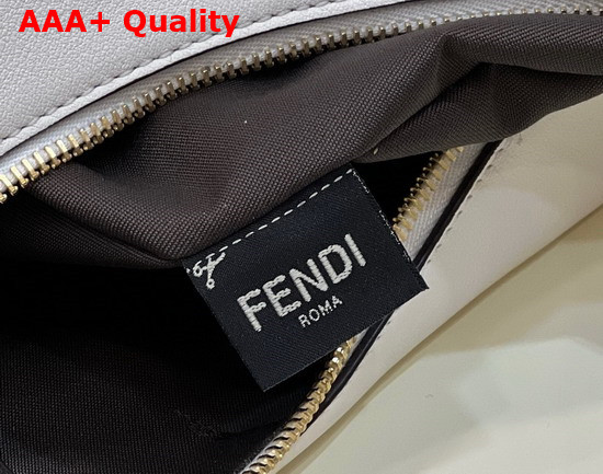 Fendigraphy Medium Leather Bag in White Leather Replica