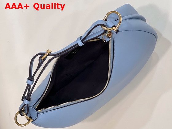 Fendigraphy Small Light Blue Leather Bag Replica