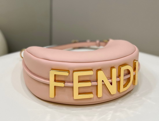 Fendigraphy Small Pink Leather Bag Replica