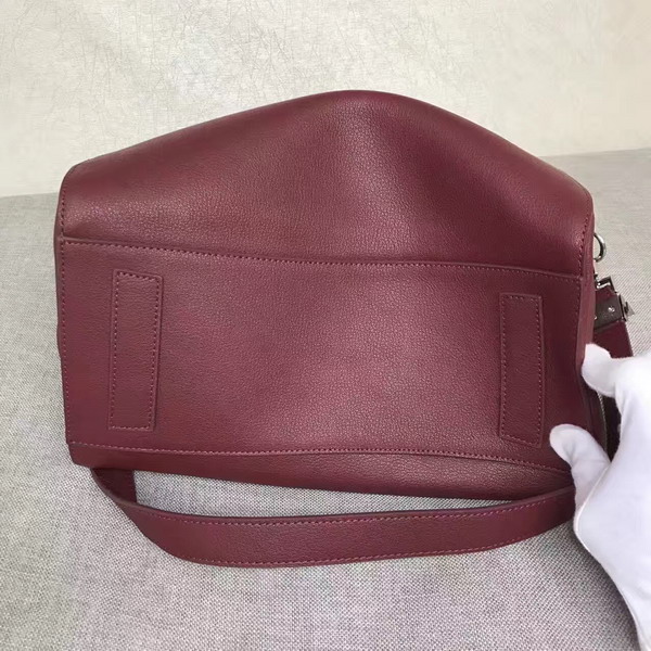 Givenchy Big Antigona Bag in Bordeaux Goatskin Silver Hardware For Sale