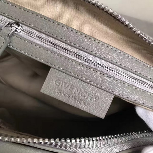 Givenchy Big Antigona Bag in Grey Goatskin Silver Hardware For Sale