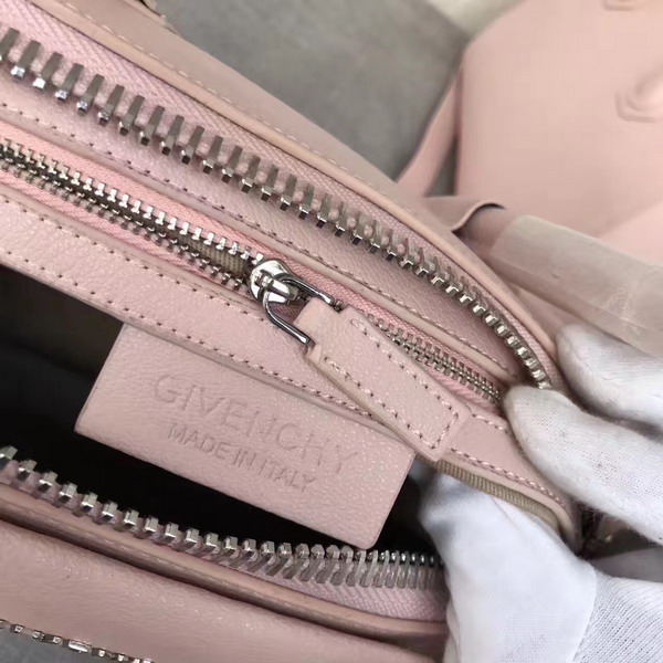 Givenchy Big Antigona Bag in Light Pink Goatskin Silver Hardware For Sale