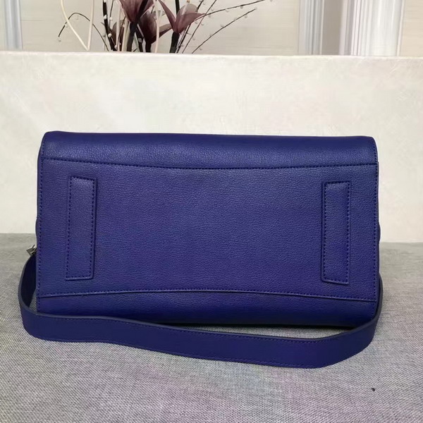 Givenchy Big Antigona Bag in Navy Blue Goatskin Silver Hardware For Sale