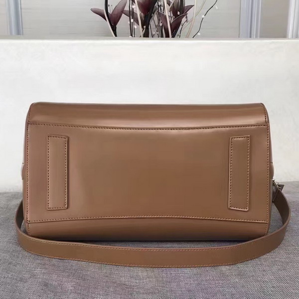 Givenchy Big Antigona Bag in Tan Shiny Smooth Calfskin Silver Hardware For Sale