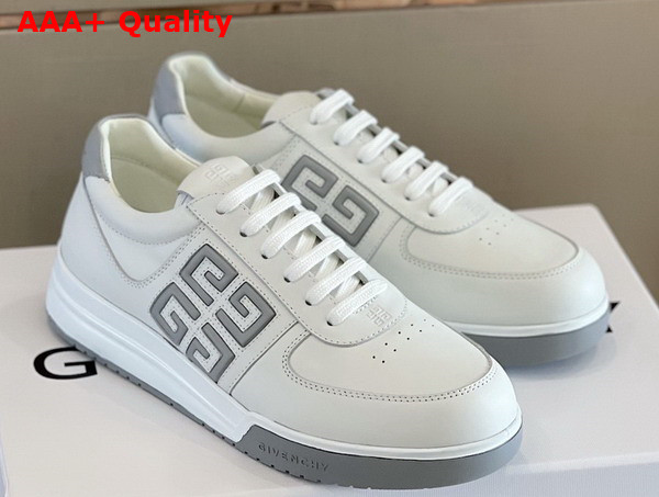 Givenchy G4 Sneakers in White and Grey Leather Replica