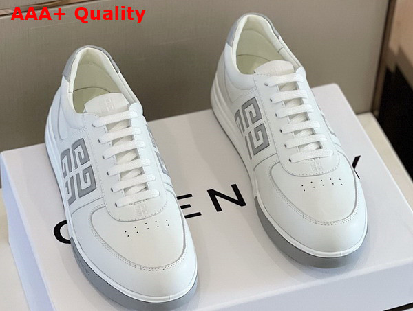 Givenchy G4 Sneakers in White and Grey Leather Replica