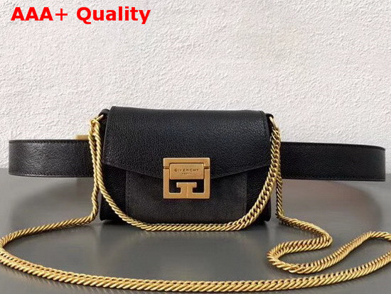 Givenchy GV3 Belt Bag in Black Leather and Suede Replica