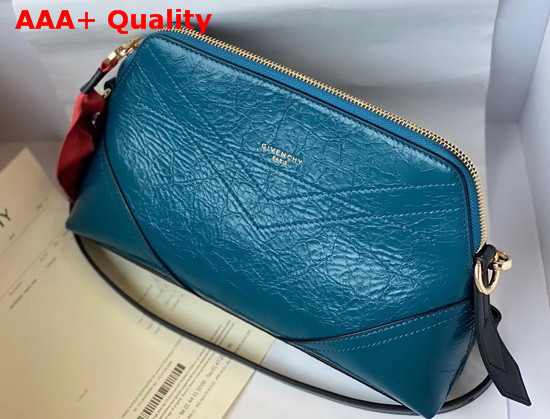 Givenchy ID Crossbody Bag in Blue Aged Leather Replica