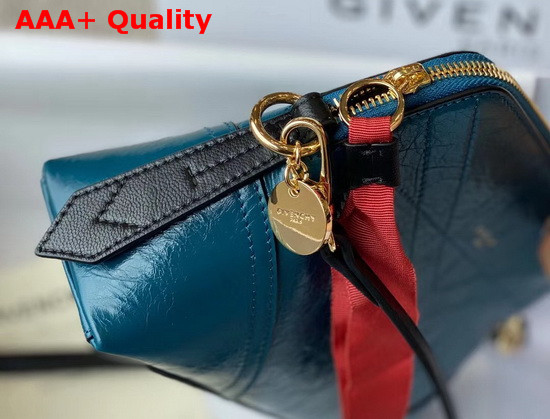 Givenchy ID Crossbody Bag in Blue Aged Leather Replica