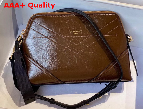 Givenchy ID Crossbody Bag in Brown Aged Leather Replica