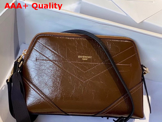 Givenchy ID Crossbody Bag in Brown Aged Leather Replica