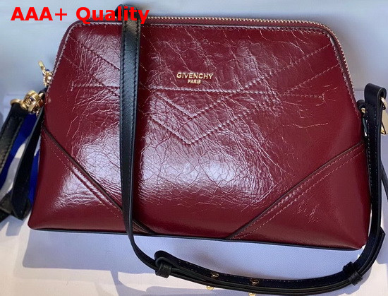 Givenchy ID Crossbody Bag in Dark Red Aged Leather Replica