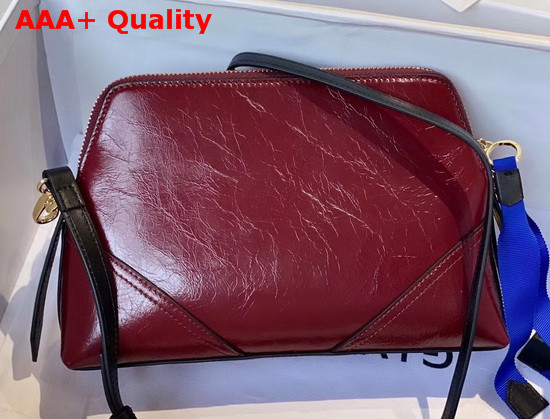 Givenchy ID Crossbody Bag in Dark Red Aged Leather Replica