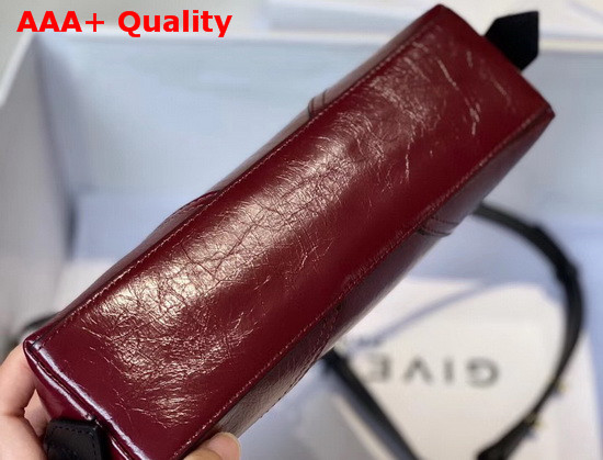 Givenchy ID Crossbody Bag in Dark Red Aged Leather Replica