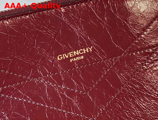 Givenchy ID Crossbody Bag in Dark Red Aged Leather Replica