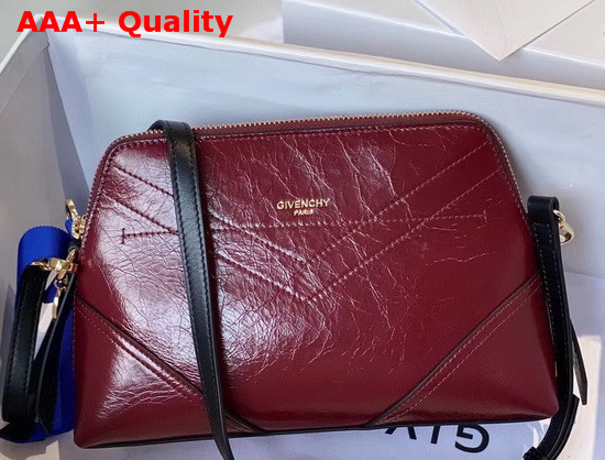 Givenchy ID Crossbody Bag in Dark Red Aged Leather Replica