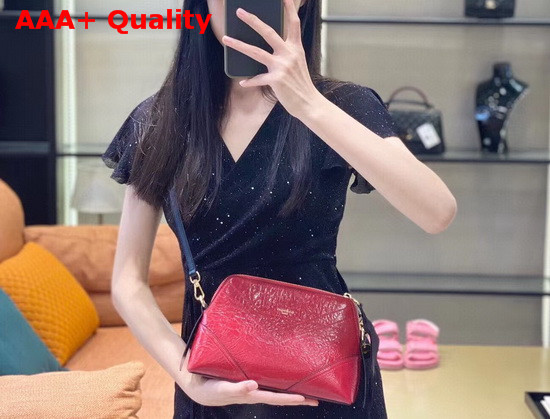 Givenchy ID Crossbody Bag in Red Aged Leather Replica