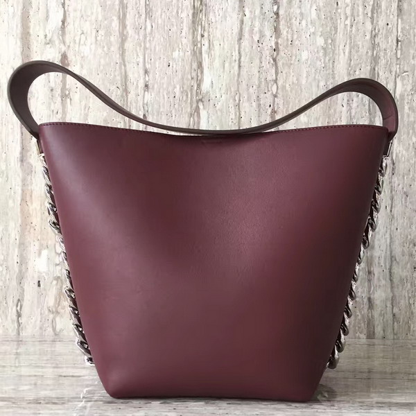 Givenchy Infinity Bucket Bag in Burgundy Smooth Leather For Sale