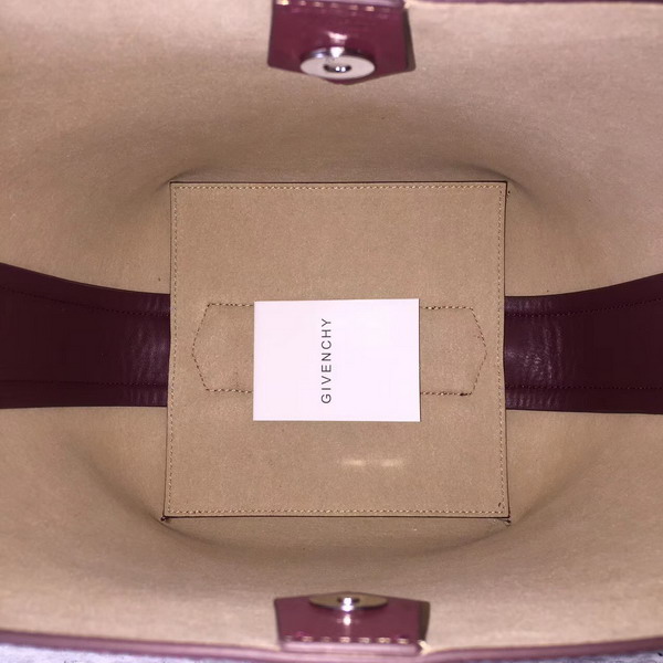 Givenchy Infinity Bucket Bag in Burgundy Smooth Leather For Sale