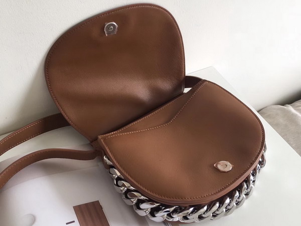 Givenchy Infinity Saddle Bag in Smooth Cognac Leather with Adjustable Strap Small Model For Sale