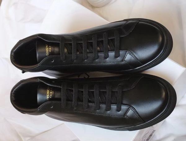 Givenchy Leather Lace Up Boots in Black Box Leather For Sale