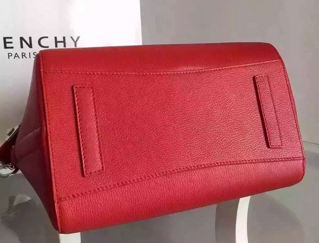 Givenchy Medium Antigona Bag In Red Grained Leather for Sale