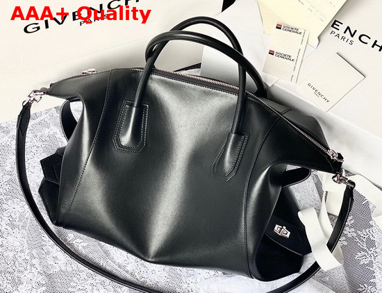 Givenchy Medium Antigona Soft Bag in Black Smooth Leather Replica