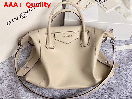 Givenchy Medium Antigona Soft Bag in Dune Beige Smooth Leather Replica