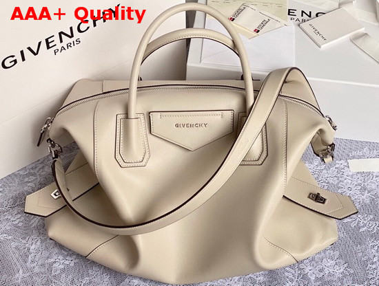 Givenchy Medium Antigona Soft Bag in Dune Beige Smooth Leather Replica