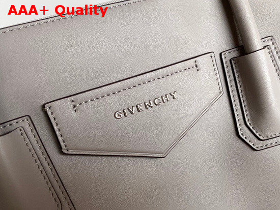 Givenchy Medium Antigona Soft Bag in Grey Smooth Leather Replica