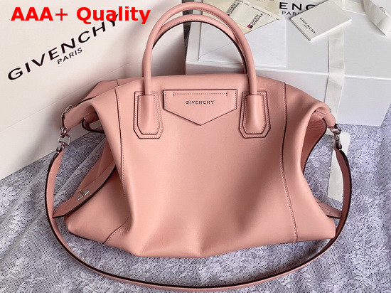 Givenchy Medium Antigona Soft Bag in Pink Smooth Leather Replica