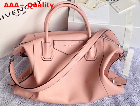 Givenchy Medium Antigona Soft Bag in Pink Smooth Leather Replica