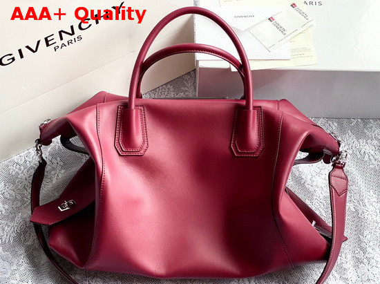 Givenchy Medium Antigona Soft Bag in Red Smooth Leather Replica