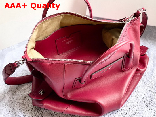 Givenchy Medium Antigona Soft Bag in Red Smooth Leather Replica