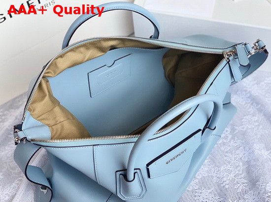 Givenchy Medium Antigona Soft Bag in Sky Blue Smooth Leather Replica