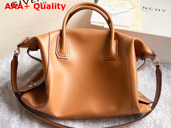 Givenchy Medium Antigona Soft Bag in Tan Smooth Leather Replica