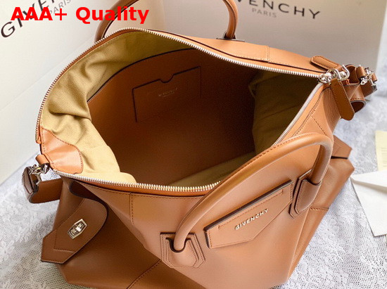 Givenchy Medium Antigona Soft Bag in Tan Smooth Leather Replica