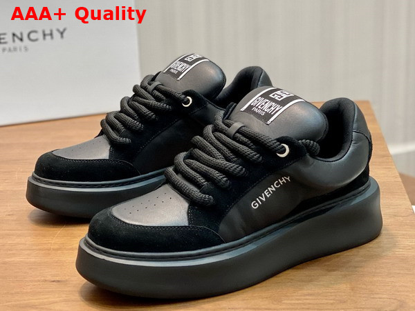 Givenchy Men Sneakers in Black Suede Leather and Calfskin Leather Replica