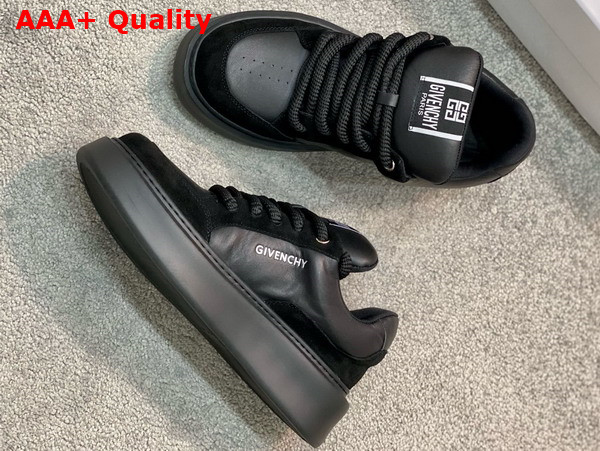 Givenchy Men Sneakers in Black Suede Leather and Calfskin Leather Replica