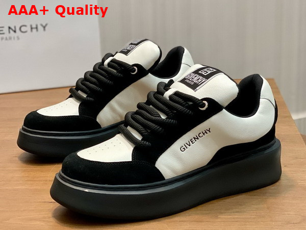 Givenchy Men Sneakers in Black and White Leather Replica