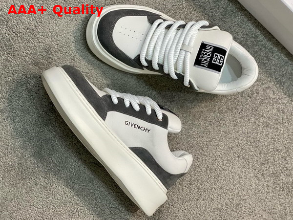 Givenchy Men Sneakers in Grey Suede Leather and White Calfskin Leather Replica