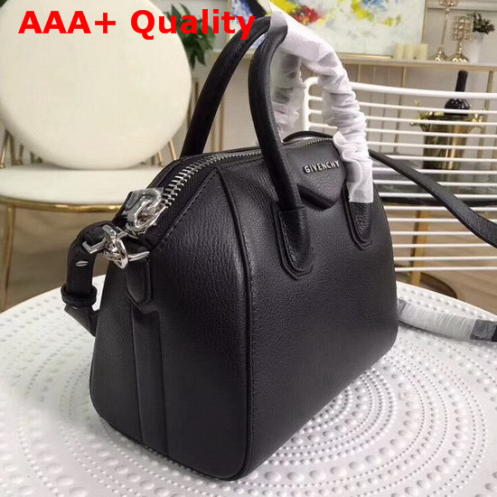 Givenchy Mini Antigona Bag in Black Grained Leather Replica