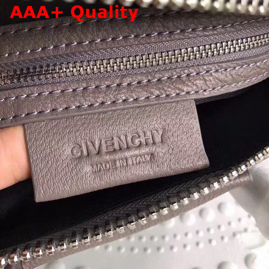 Givenchy Mini Antigona Bag in Dark Grey Grained Leather Replica