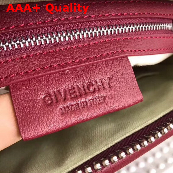 Givenchy Mini Antigona Bag in Dark Red Grained Leather Replica