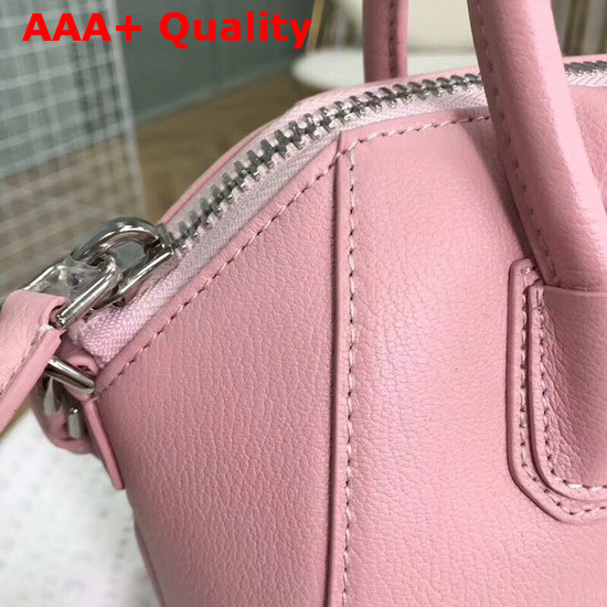 Givenchy Mini Antigona Bag in Pink Grained Leather Replica