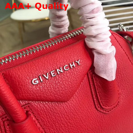 Givenchy Mini Antigona Bag in Red Grained Leather Replica