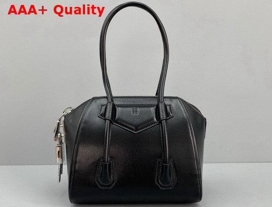 Givenchy Mini Antigona Lock Bag in Box Leather Black Replica